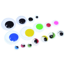 Samolepicí pohyblivé oči APLI Jumbo mix velikostí / 600 ks