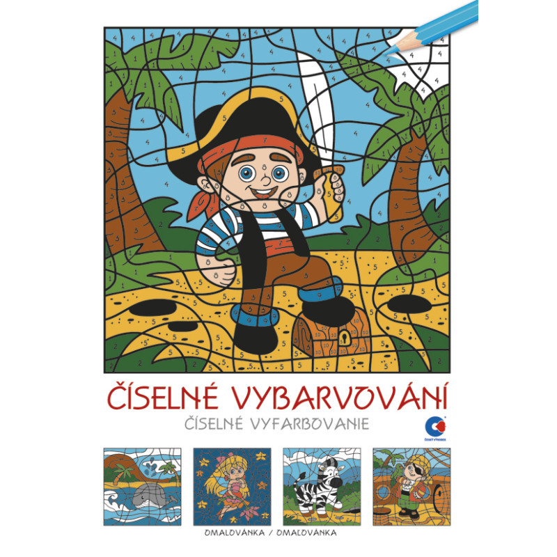 Omalovánky A4 - Číslené vybarvování