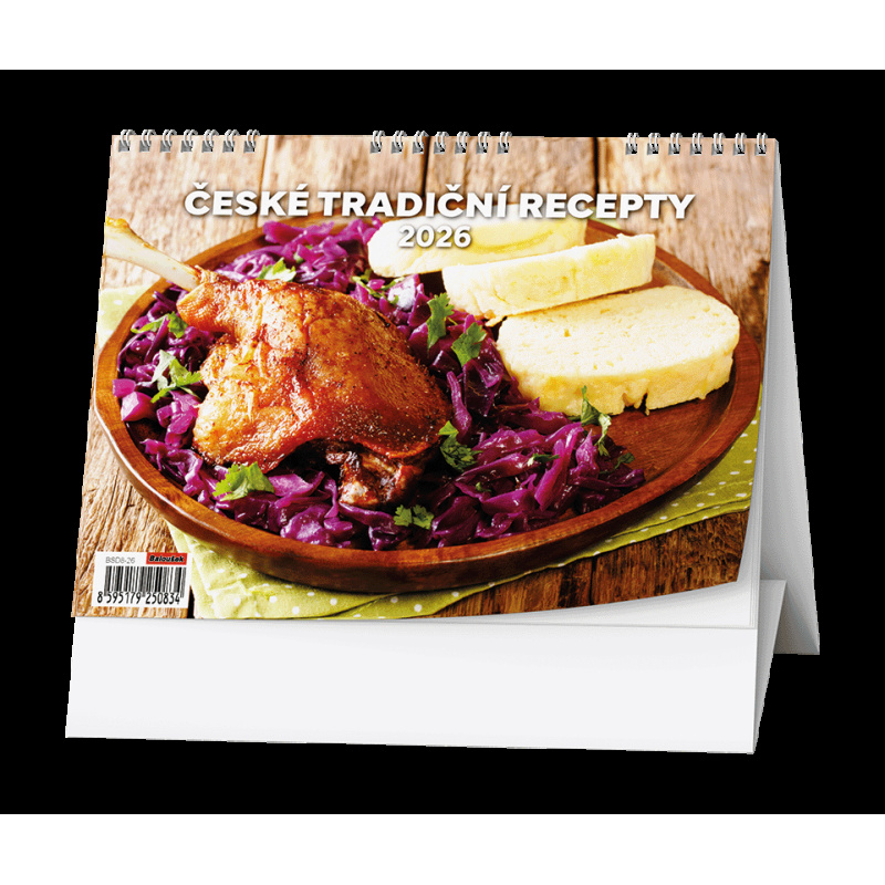 Kalendář stolní obrázkový České tradiční recepty / BSD8