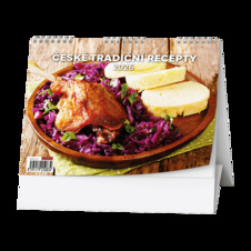 Kalendář stolní obrázkový České tradiční recepty / BSD8