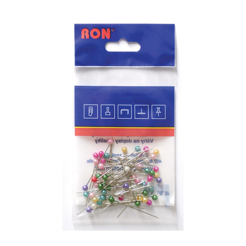 Špendlíky barevné RON - 50 ks