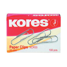 Dopisní spony Kores - 33 mm I 100 ks