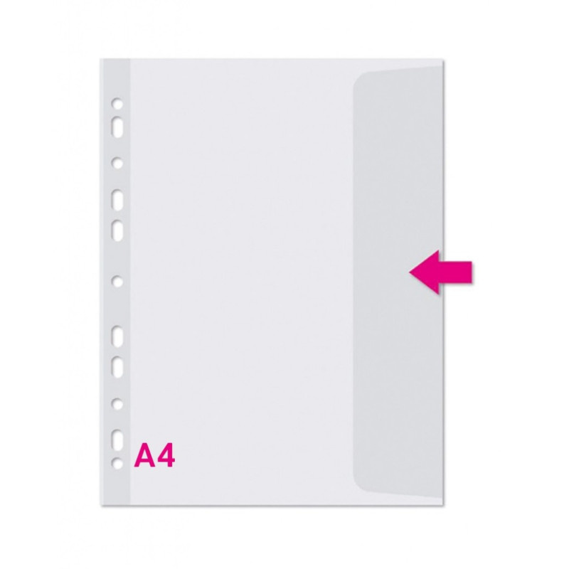 Závěsný obal Copy s kapsou - A4 matný /110 my / 10 ks