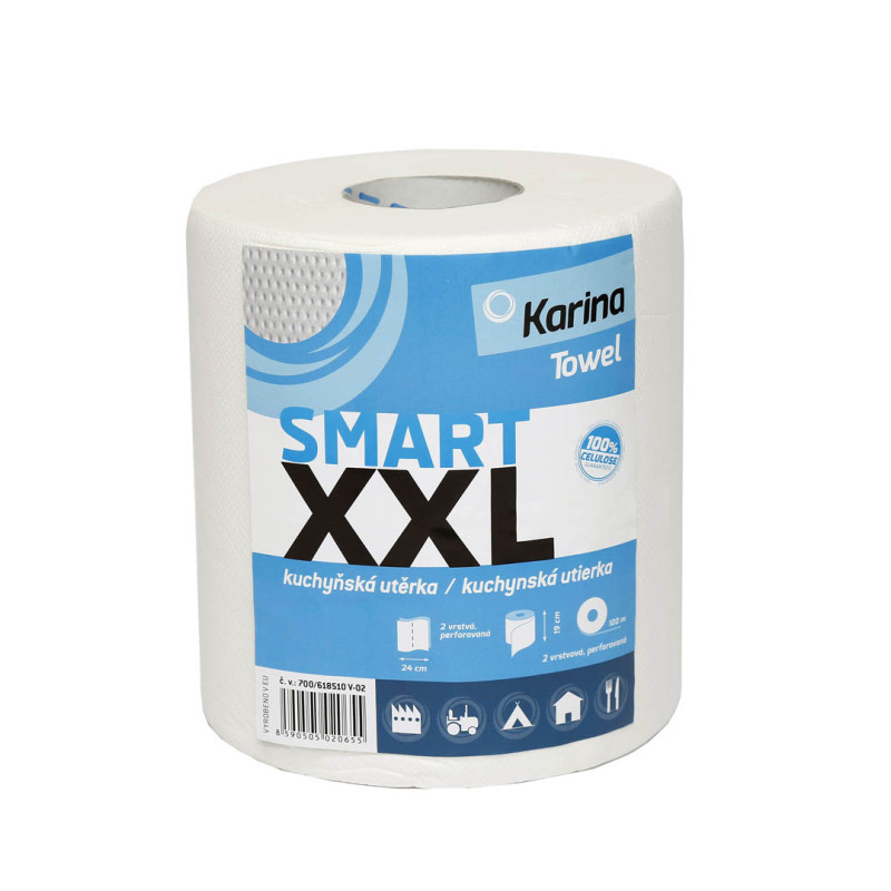 Karina papírové utěrky v roli Smart XXL 2-vrstvé 100 m