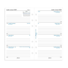 Filofax Malden - osobní / oříškově hnědá