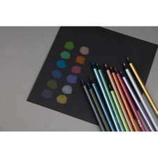 Pastelky Kores METALLIC trojhranné / 12 barev