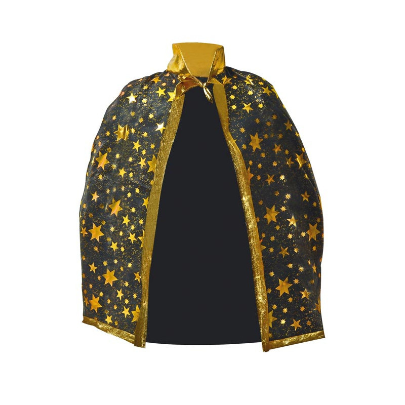 Plášť čarodějnický černozlatý - 60 x 75 cm