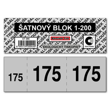 Šatnové bloky Baloušek 135 x 47 mm / 1-200 / 8 odstínů barev / ET295