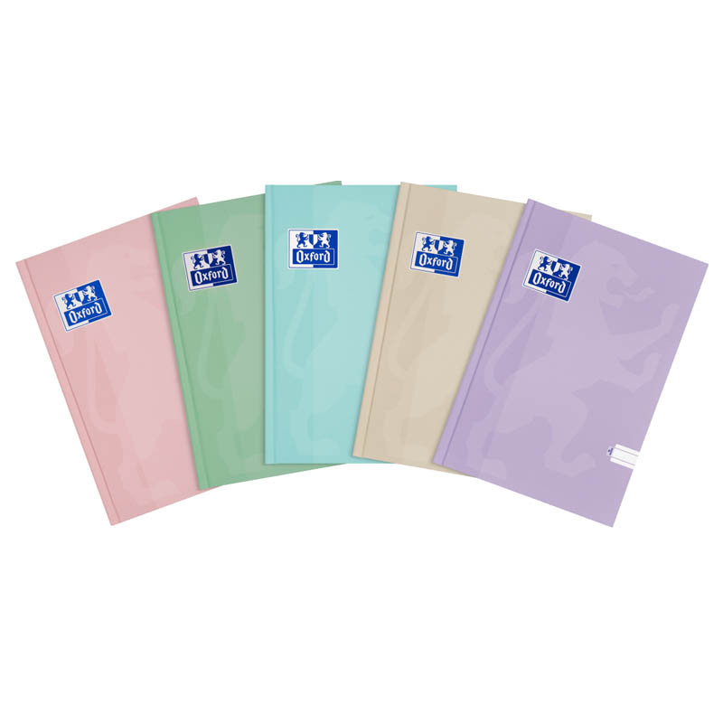 Kniha záznamní lepená Oxford Touch pastel mix - A5 / linka / 96 linka