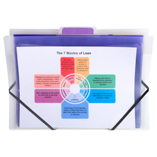 Nástěnný organizér MAXI Exacompta Crystal - A4 / 6 kapes