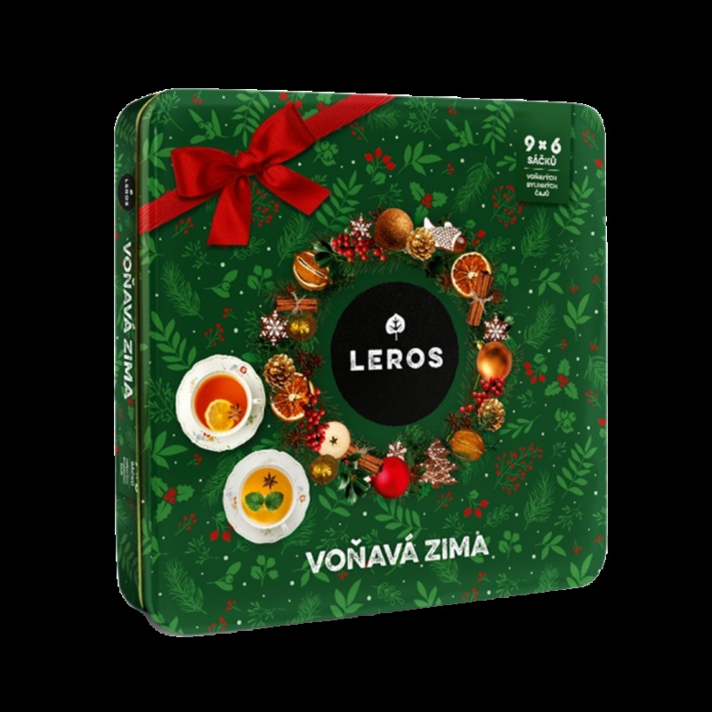 Dárková kazeta čajů Leros - Voňavá zima / 9 x 6 ks