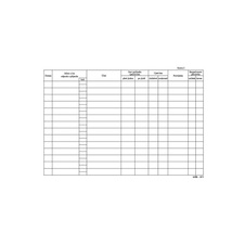 MSK 7400311 kniha jízd firemní vozidlo 20 listů A5