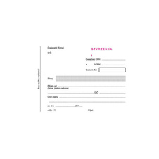 MSK 7400075 Stvrzenka číslovaná NCR A6