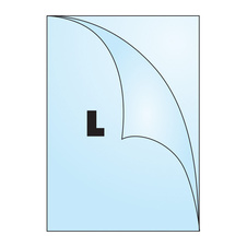 Zakládací obal A4 silný - tvar L matný / 140 my / 10 ks