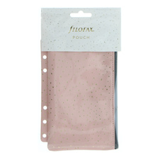 Náplň Multi Filofax Confetti osobní A5 penál na zip / Rose Quartz