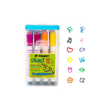 Fandy 199010 popisovače Signet 12 ks s razítkem