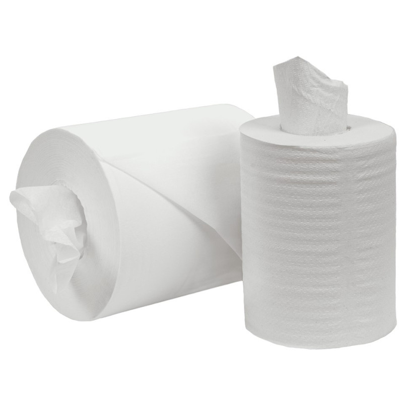Papírové ručníky v rolích - Trendy super bílé maxi / 110 m