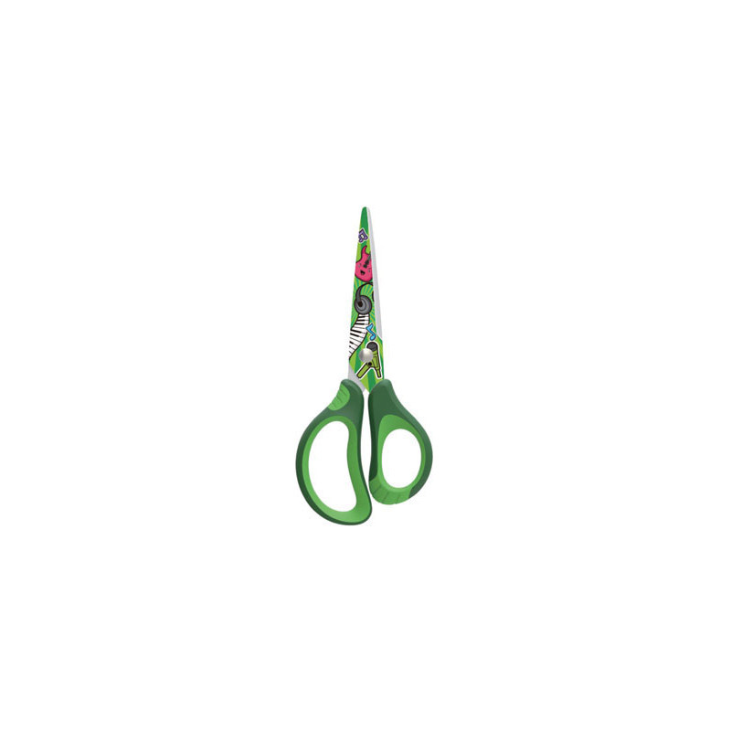 Nůžky KEYROAD Tattoo soft dětské barevný mix / 15 cm