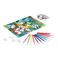 Omalovánky puzzle 2v1 Keyroad - džungle