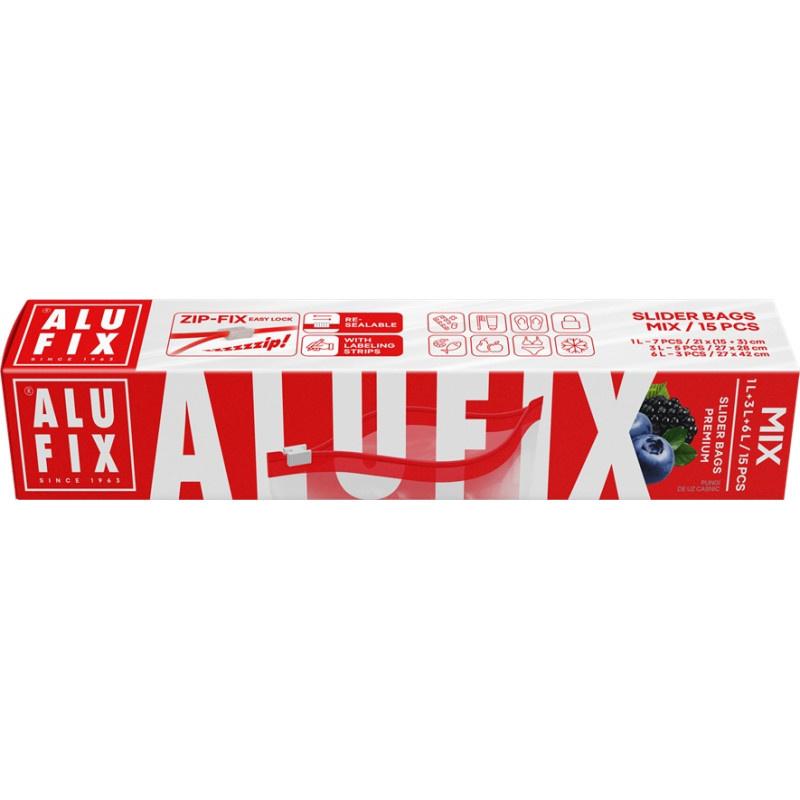 Sáčky se zipem Alufix - mix 3 velikostí