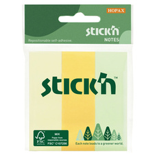 Samolepicí záložky Stick´n by Hopax FSC COC - 76 x 25 mm / 3 x 50 lístků / pastelové barvy