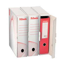 Box archivní na pákový pořadač - hřbet 8 cm / bílá / 10024