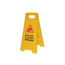 Výstražná cedule 60x30 cm POZOR KLUZKÁ PODLAHA