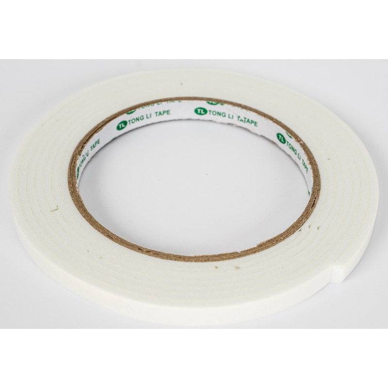 Lepicí páska oboustranná - 8 mm x 2,2 m / bílá pěnová