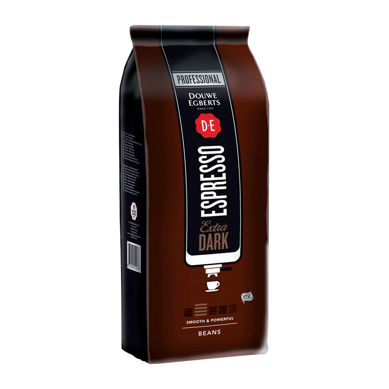 Zrnková káva Douwe Egberts Espresso Extra Dark / 1 kg