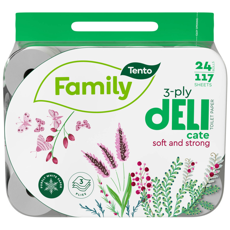 Papír toaletní Tento Delicade- 3 vrstvý / 24 rolí