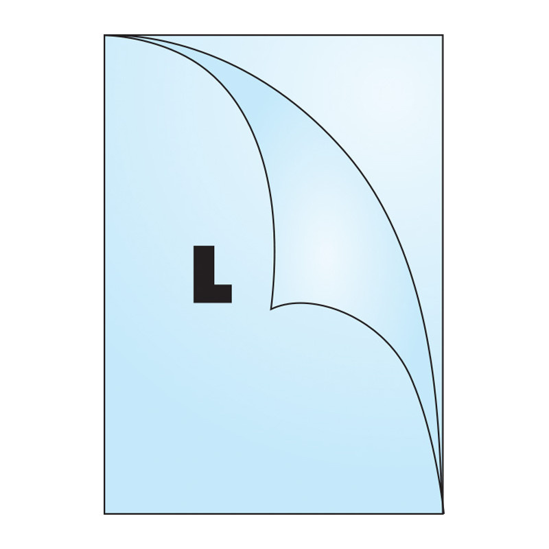 Zakládací obal A4 silný - tvar L čirý / 180 my - extra silné / 100 ks