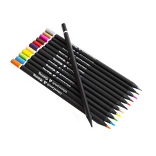 Pastelky Colorino trojhranné černé dřevo / 12 barev + ořezávátko