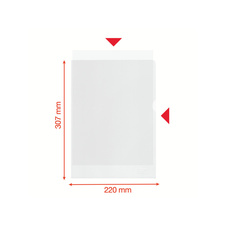 Zakládací obal tvar L - A4 / 100 ks / 100 mic. / recyklovatelný