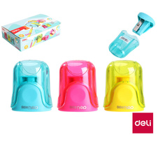 Ořezávátko DELI se zásobníkem U-TOUCH / barevný mix