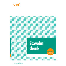Optys 1268 stavební deník číslovaný 53 listů NCR A4