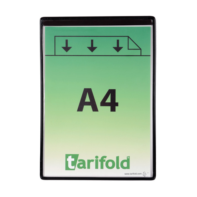 Kapsy magnetické Tarifold - černé / na výšku / 5 ks