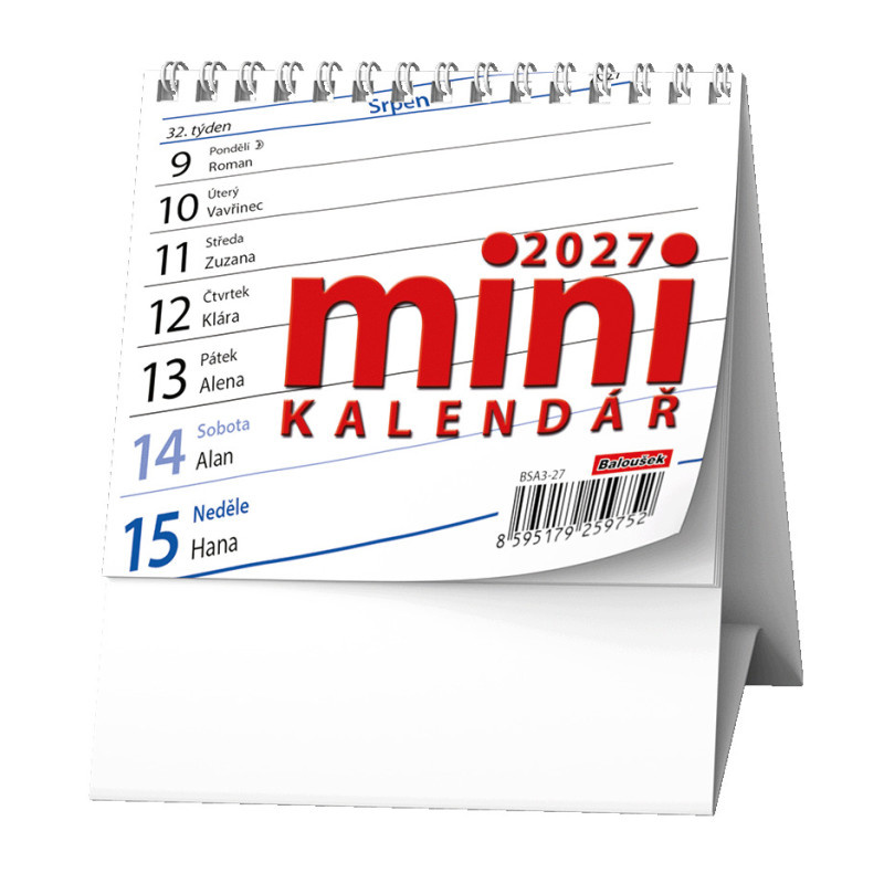 Kalendář stolní pracovní - Mini / BSA3