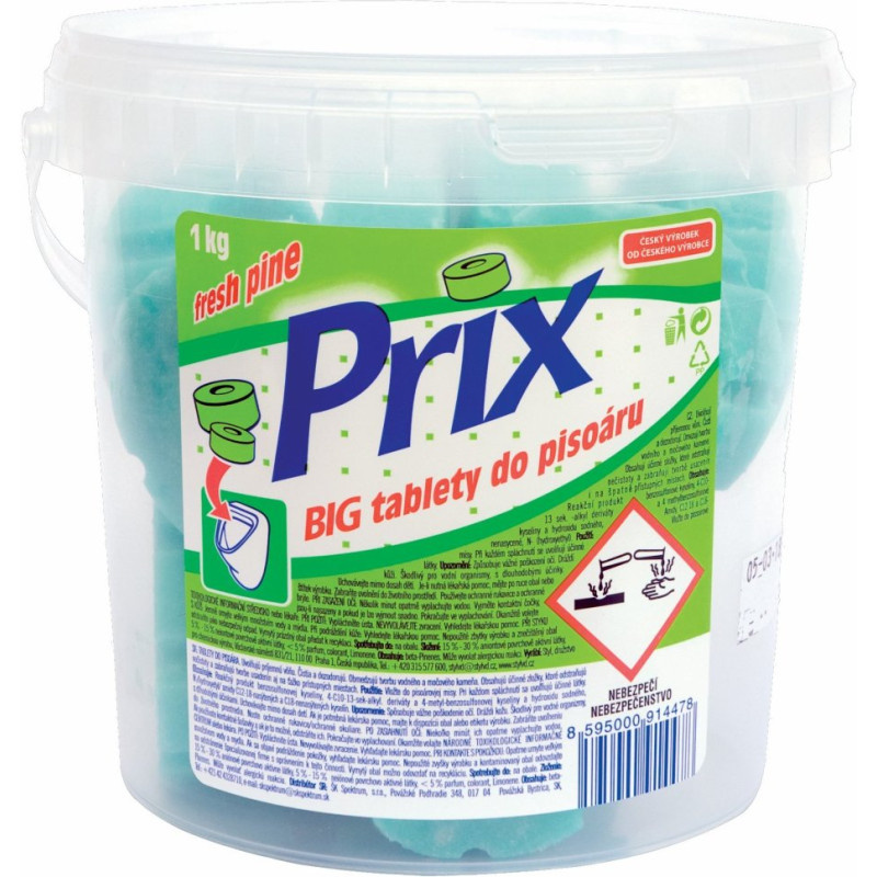 Neutralizační tablety do pisoáru Prix - borovice / 1 kg