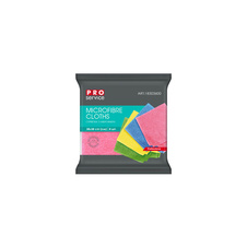 Utěrka z mikrovlákna PRO service univerzální 4 ks - 38 x 38 cm / mix barev