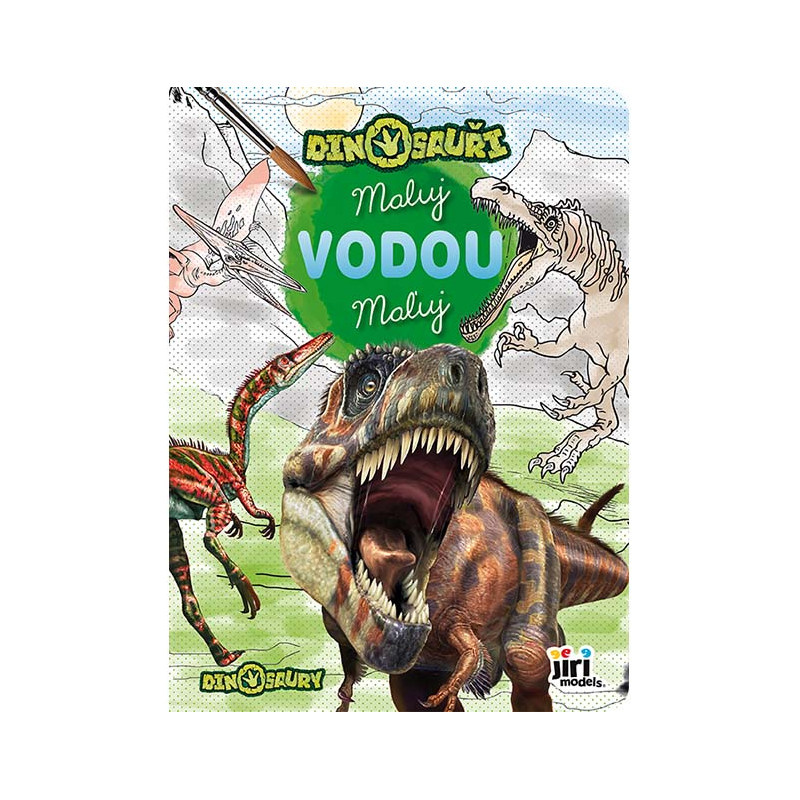 Omalovánky Maluj vodou - Dinosauři