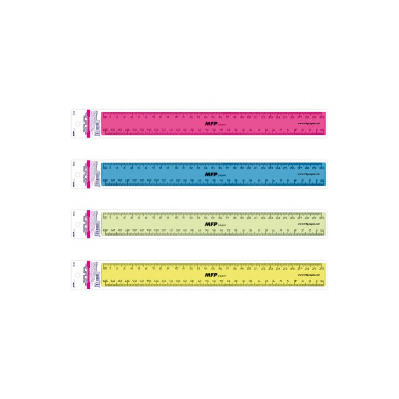 Pravítko 30 cm - mix barev