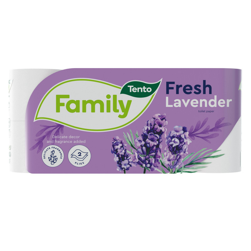 Papír toaletní Tento Fresh Aroma Lavender - 2 vrstvý / 8 rolí