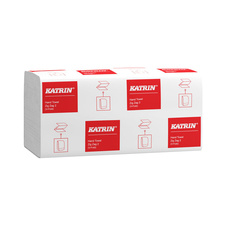 Papírové ručníky skládané Z-Z Classic Katrin bílé / 2-vrstvé / 150 ks