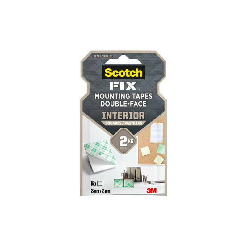 Montážní pásky Scotch - 25 mm x 25 mm čtverečky