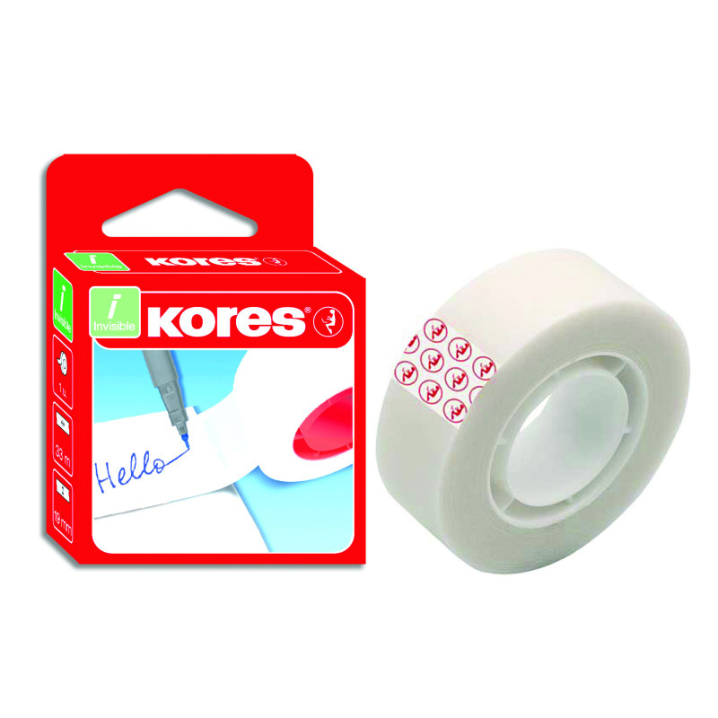 Lepicí páska Kores Invisible - 19 mm x 33 m