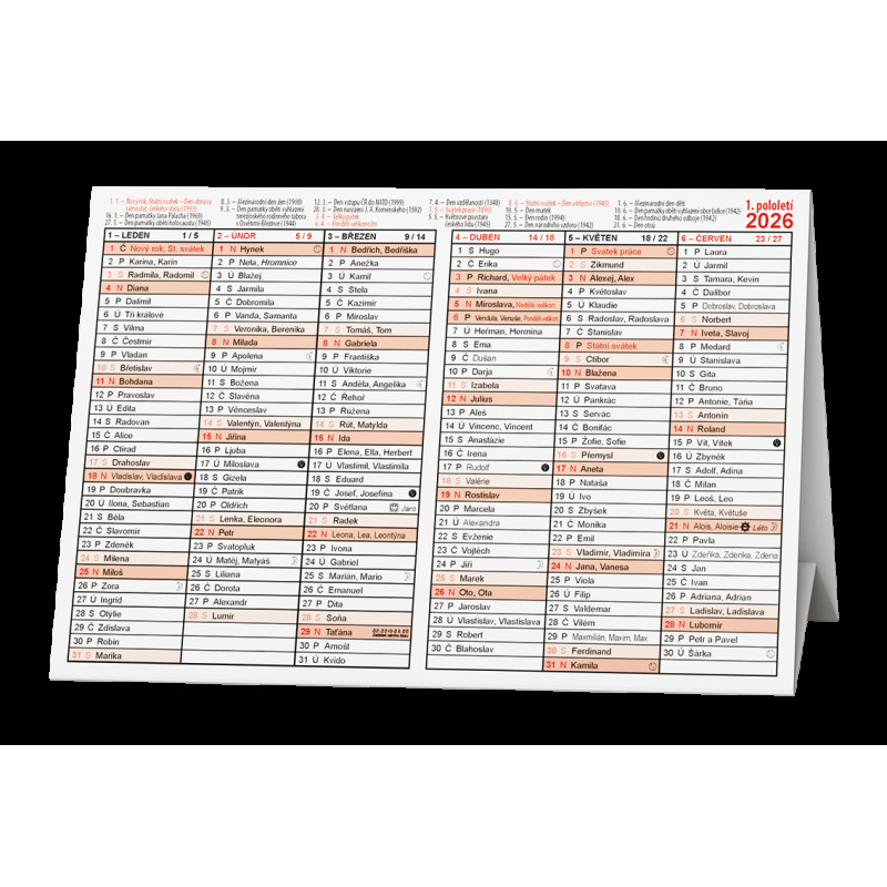 Kalendář Stříškový A5 / BKA2