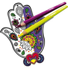 Pastelky Kores Mandalas trojhranné / 50 barev