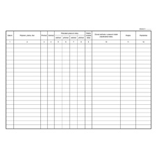 Kniha příchodů a odchodů oboustranná Baloušek A4 / 40 stran / ET372