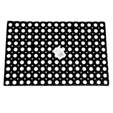 Gumová rohož HONEY - černá / 40 x 60 cm