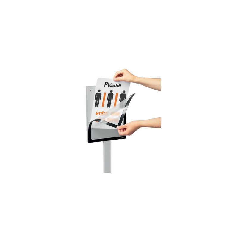 Podlahový stojan Durable INFO STAND BASIC - A4 / antracitová
